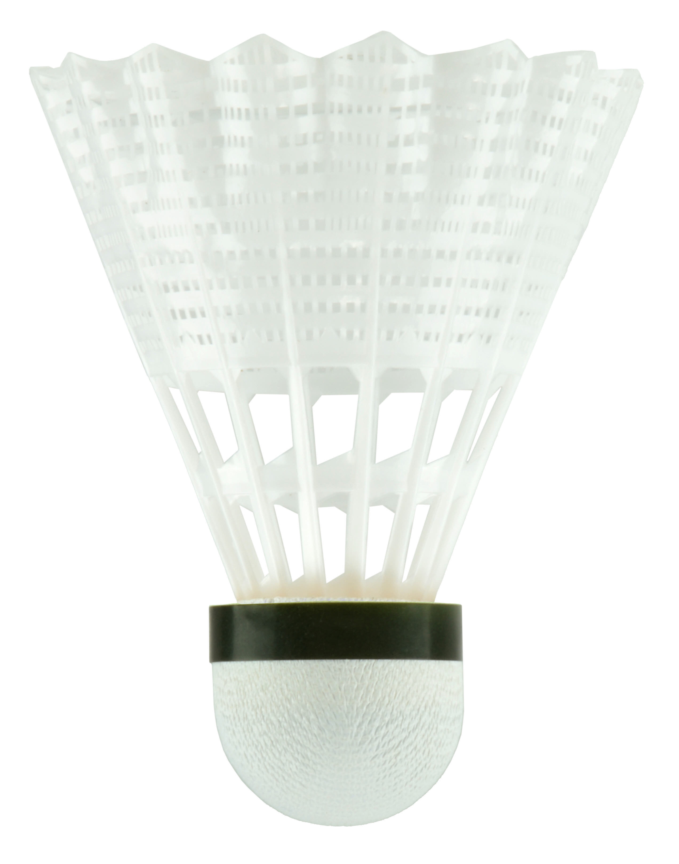 Talbot-Torro Badmintonball Tech 150, Kunststofffederball, 3er Dose, 2x weiß, 1x gelb