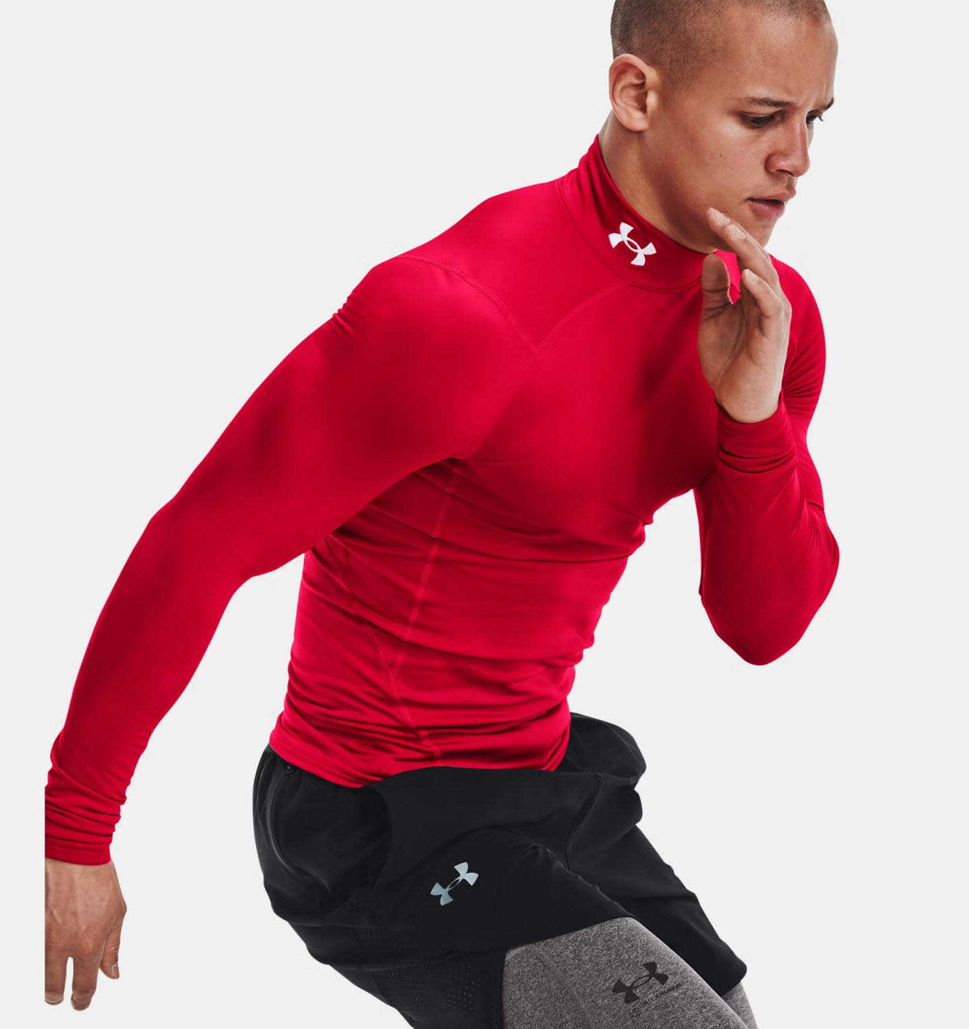 Under Armour ColdGear® Kompressionsshirt für Herren Mock für Herren