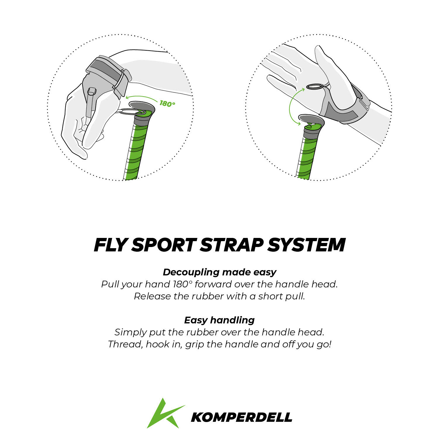 Komperdell  FXP Composite Trail blue