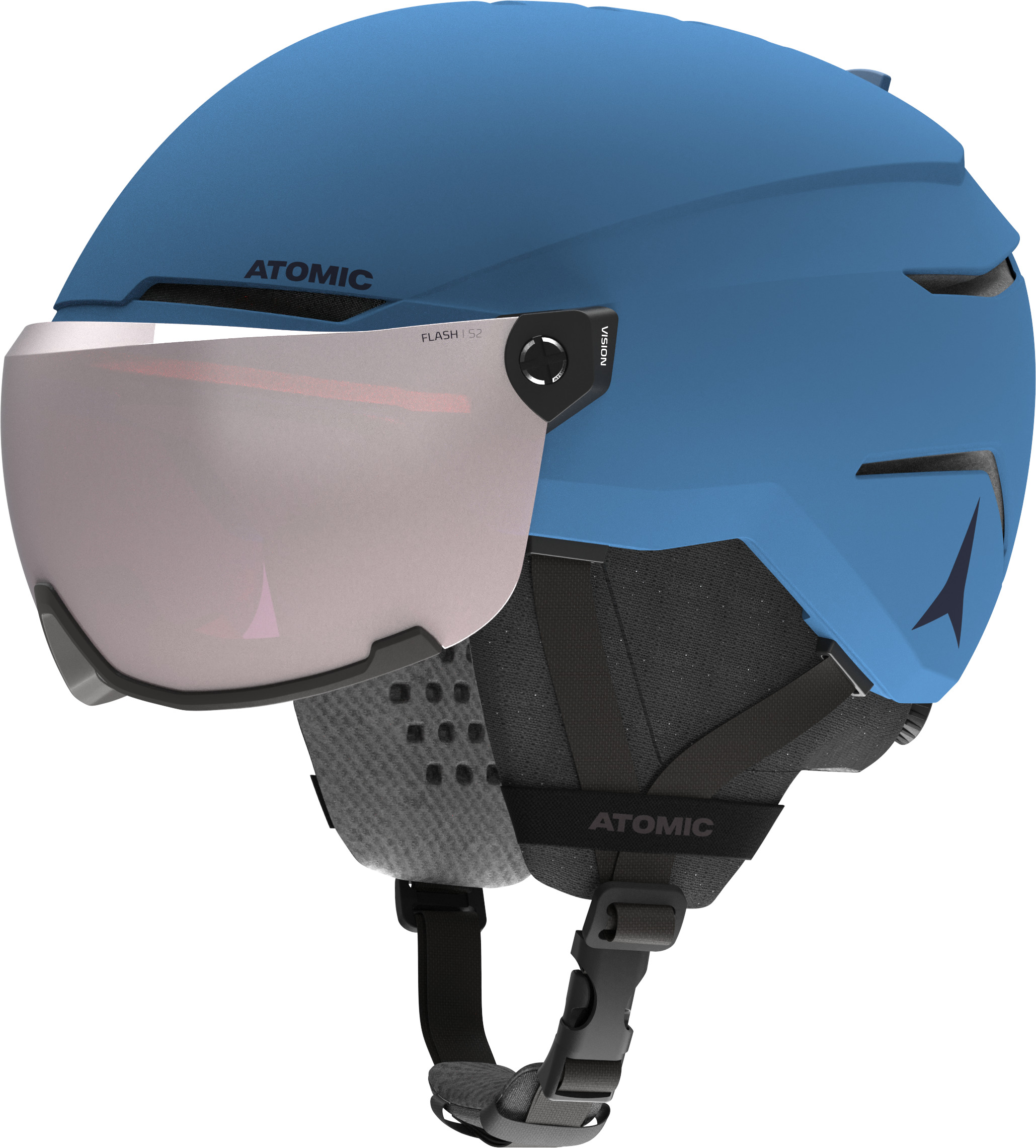 Atomic SAVOR VISOR JR Blue Größe 48-52 Kinder Skihelm