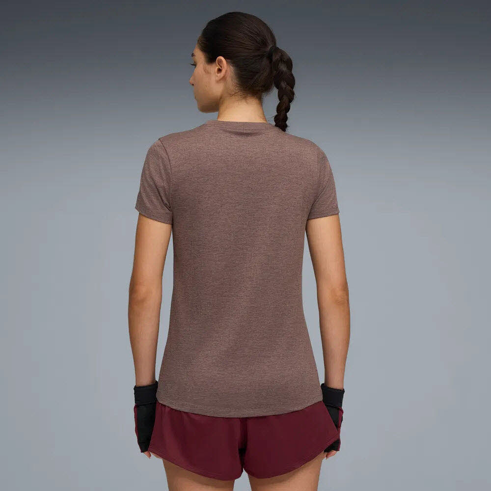 Puma TAD ESSENTIALS Meliertes T-Shirt Damen