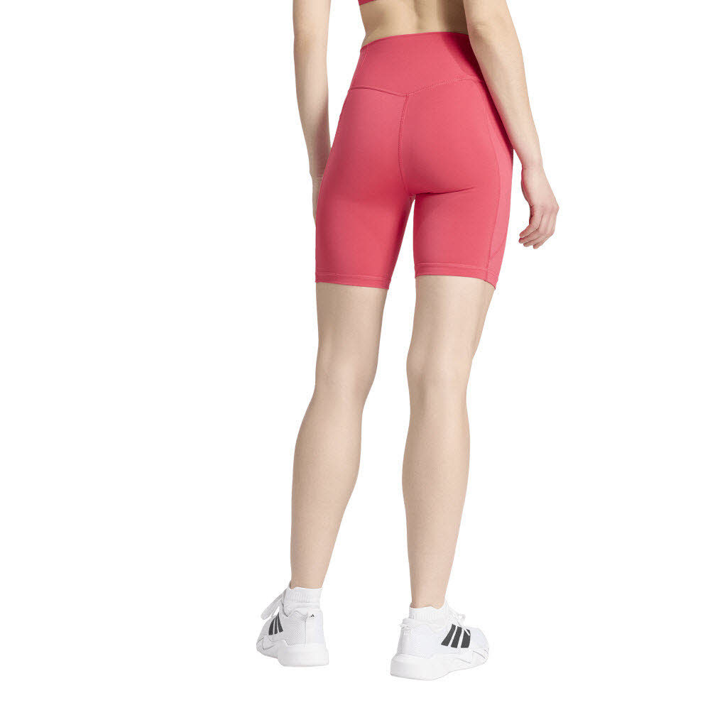 Adidas Optimé Essentials kurze Leggings mit Tasche, 18 cm