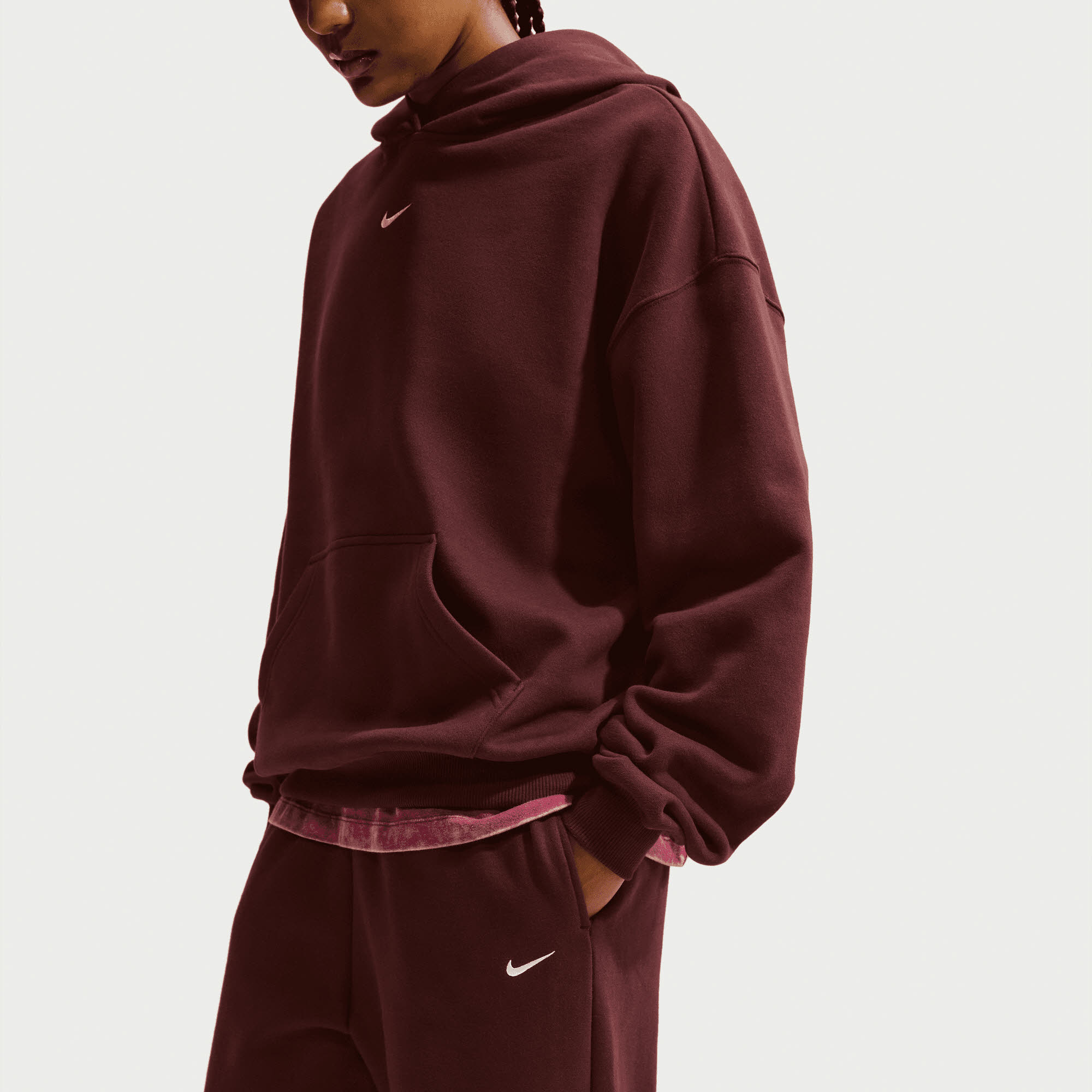Nike Studio Fleece aus mittelschwerem Material Oversize-Hose aus mittelschwerem Material mit hohem B