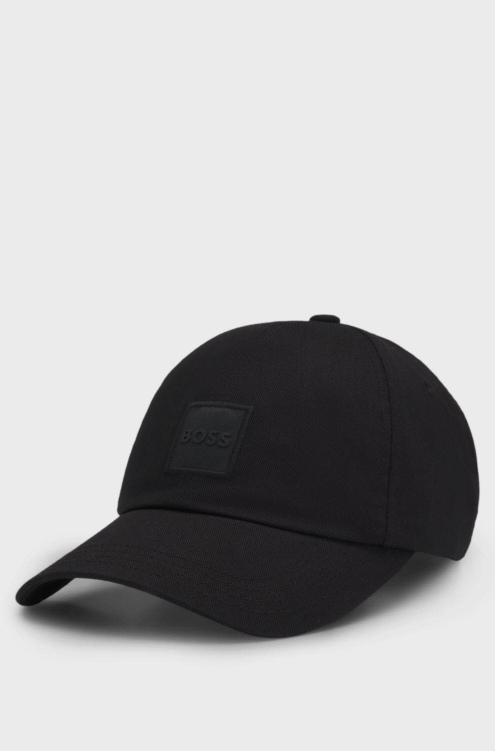 BOSS Cap aus Baumwoll-Twill mit gewebtem Logo-Aufnäher Herren