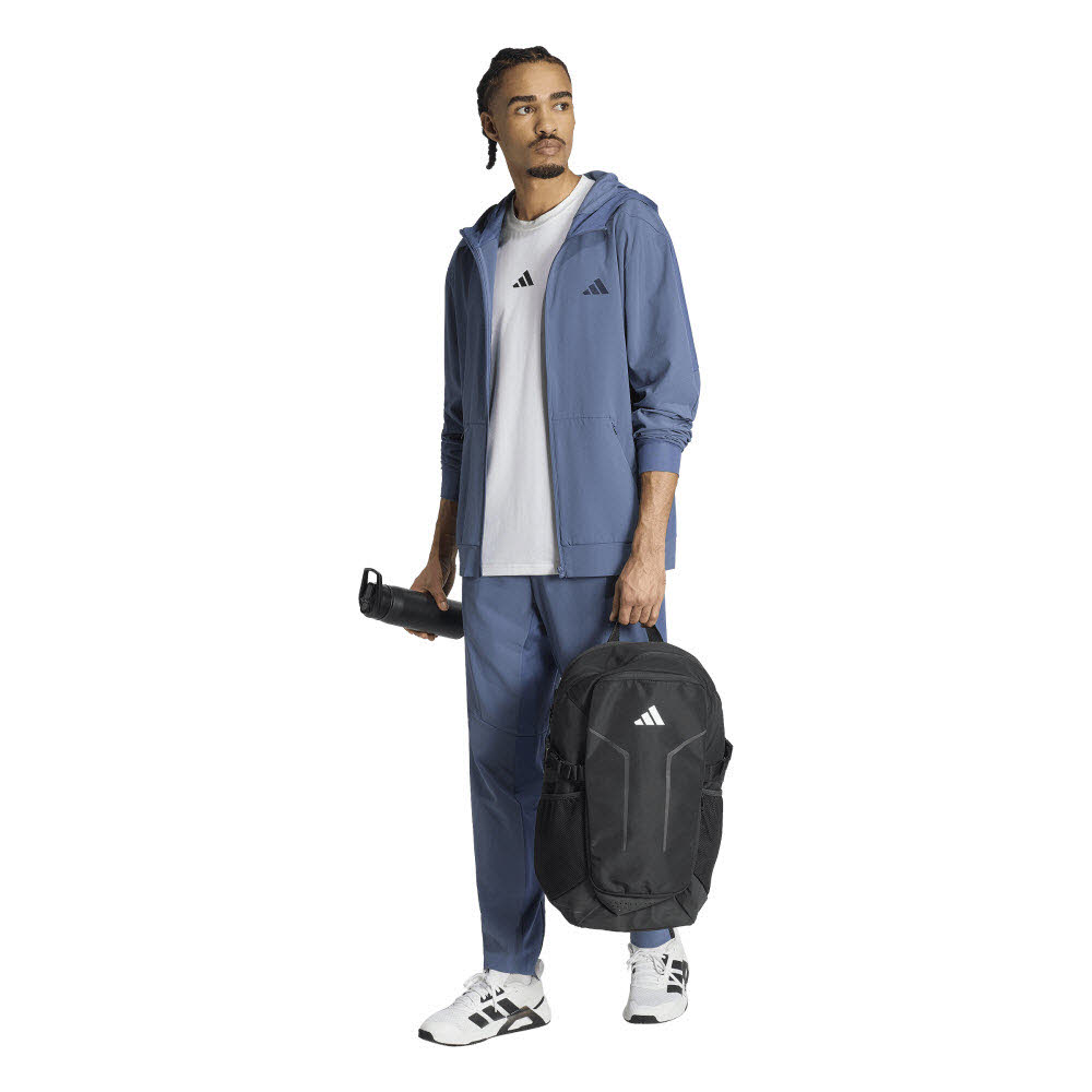 Adidas D4T WORKOUT-HOODIE MIT DURCHGEHENDEM REISSVERSCHLUSS