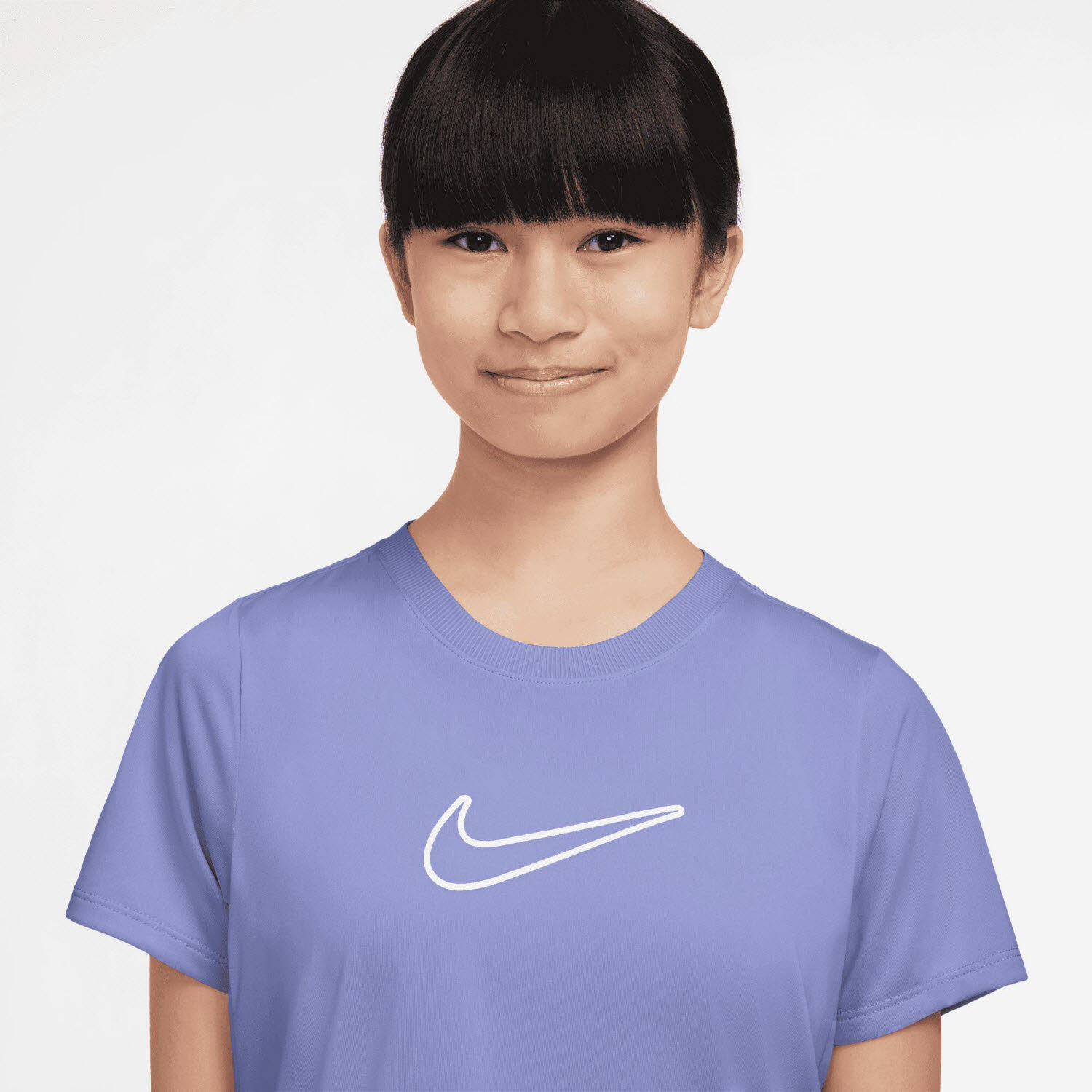 Nike One Fitted Dri-FIT-Kurzarmshirt (Mädchen)
