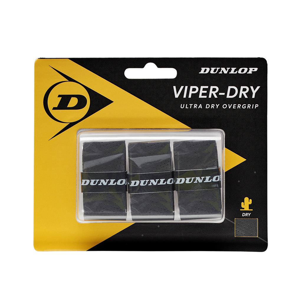 Dunlop VIPERDRY OVERGRIP SCHWARZ 3er Pack