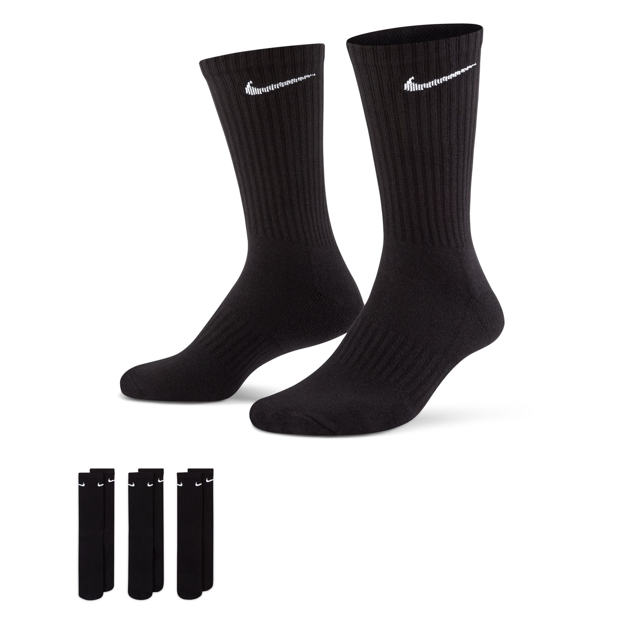 Nike Everyday Cushioned Crew-Trainingssocken (3 Paar)