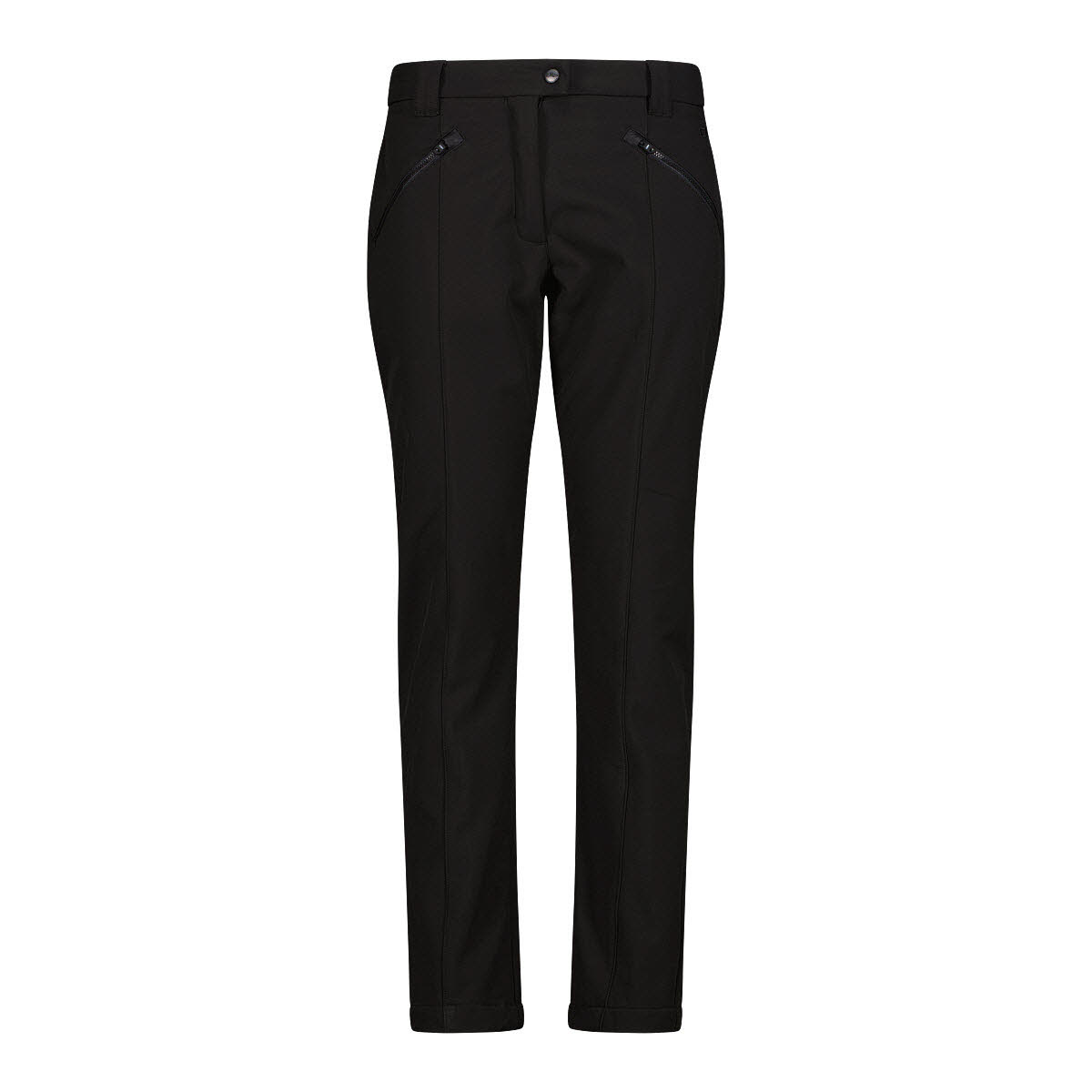 CMP Damen Hose aus Softshell mit sichtbarer Naht vorne
