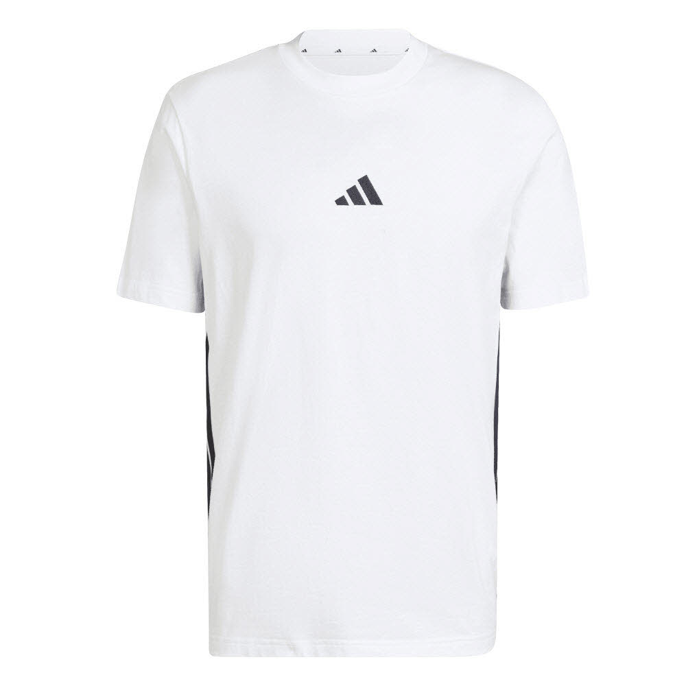 Adidas Essentials 3-Streifen Single Jersey T-Shirt Herren