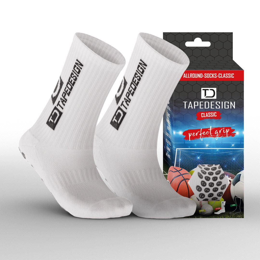 Tapedesign Allround Socks Classic Weiß