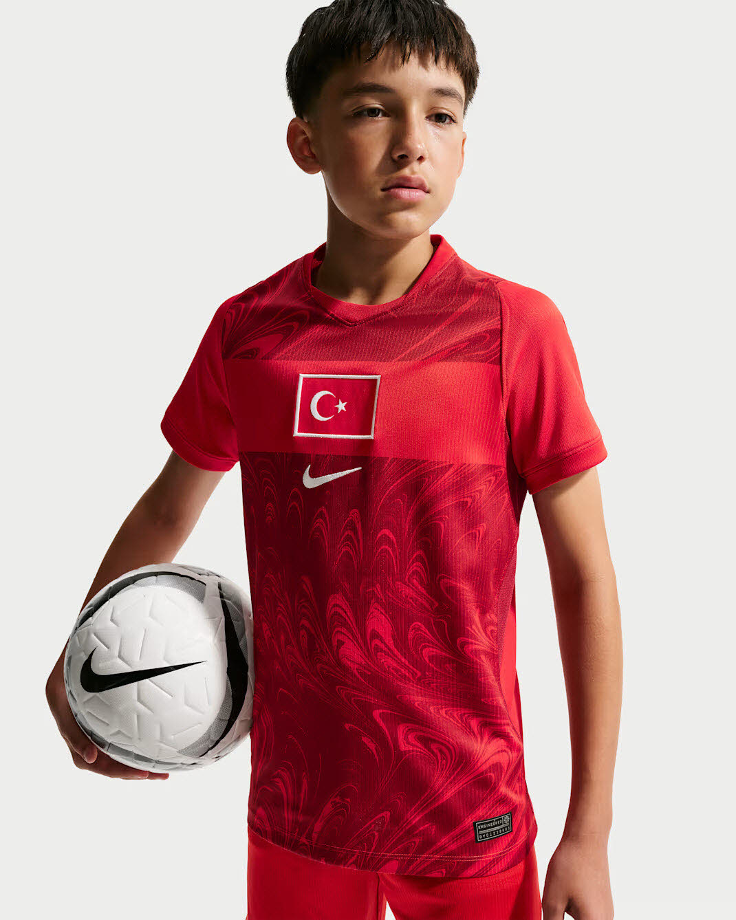 Türkei 2026 Heimspiel Nike Replika-Fußballtrikot mit Dri-FIT-Technologie (ältere Kinder)