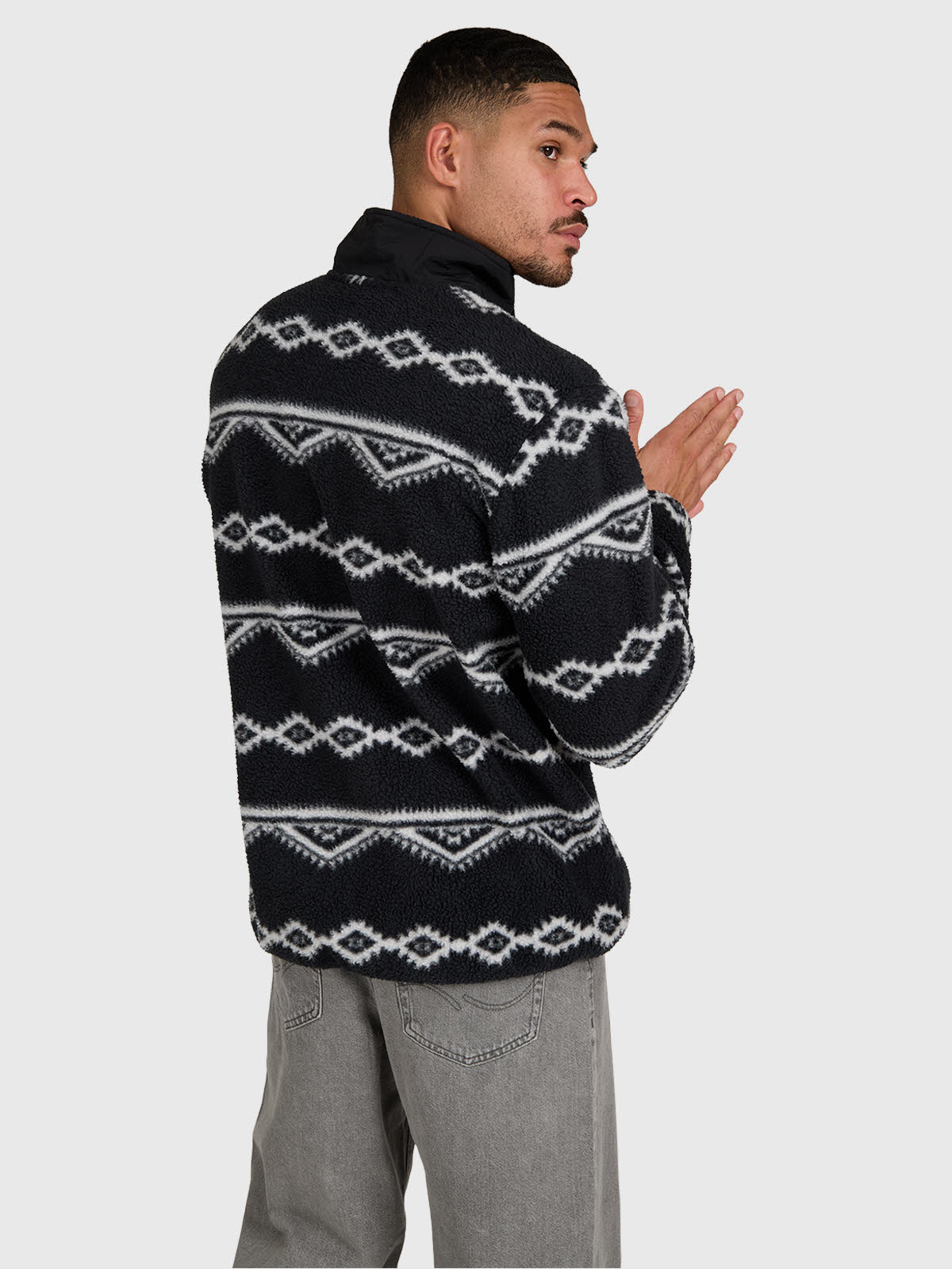 Kevio-Zip Men Urban Fleece