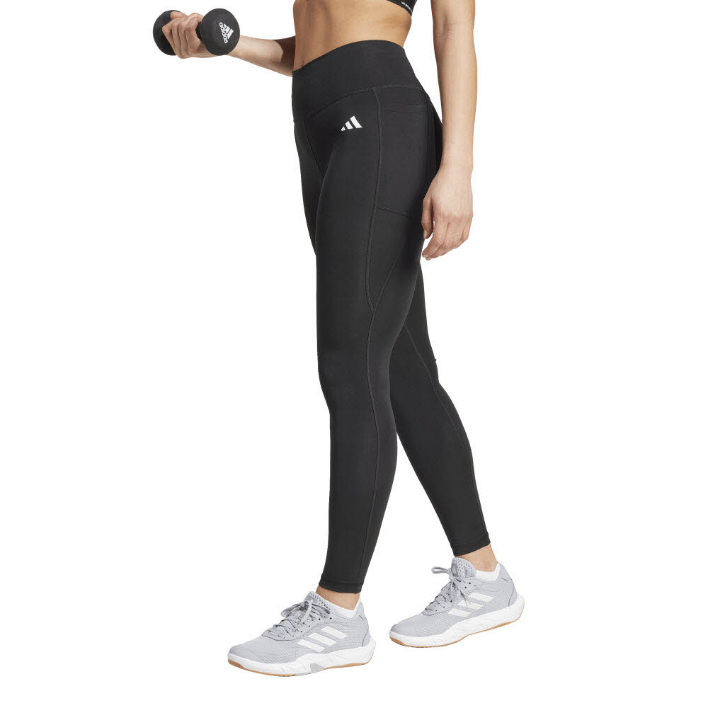 Adidas Optimé Essentials Stash Pocket Leggings, komplette Länge Damen