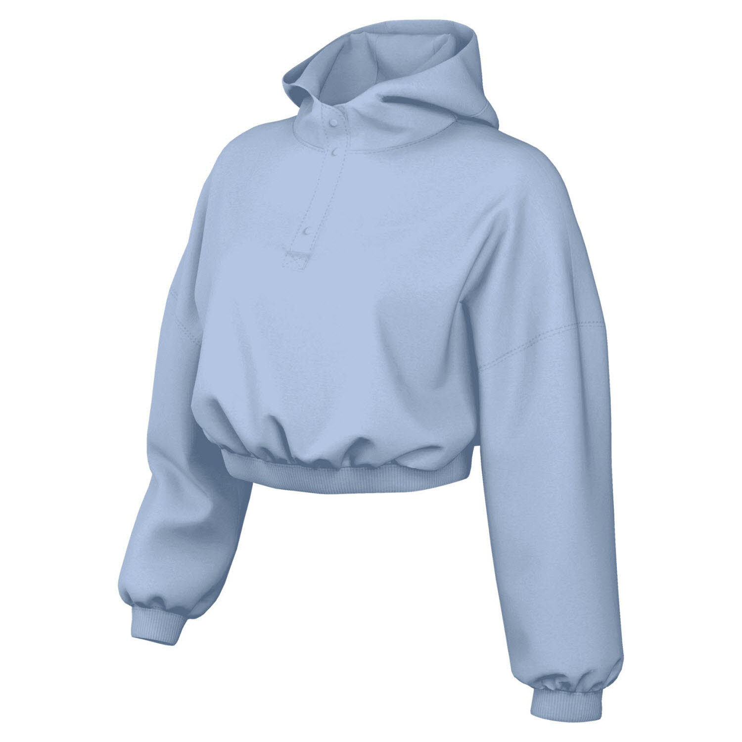Nike Sportswear Phoenix Fleece Verkürzter Oversize-Henley-Hoodie (Damen)