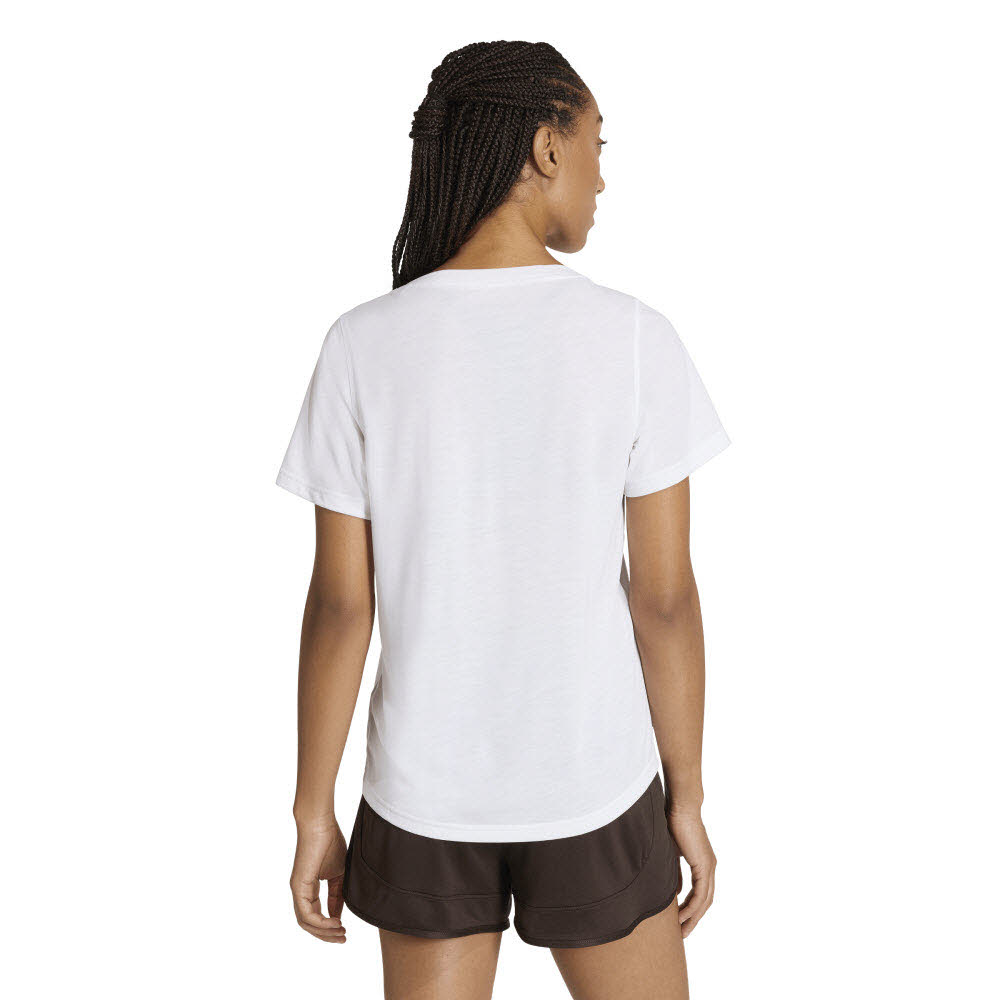 Adidas Workout Essentials T-Shirt mit tiefem Ausschnitt Damen
