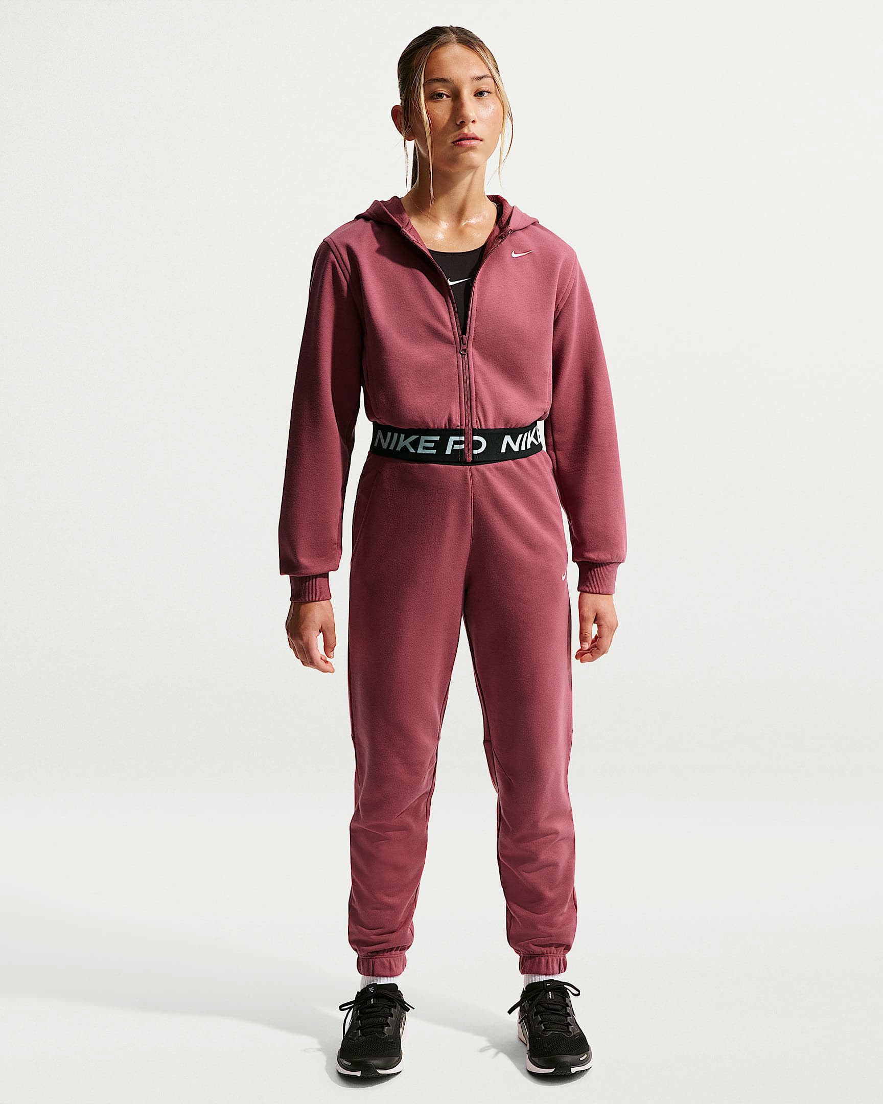 Nike Pro Fleece Dri-FIT-Kapuzenjacke (ältere Kinder) (Mädchen)