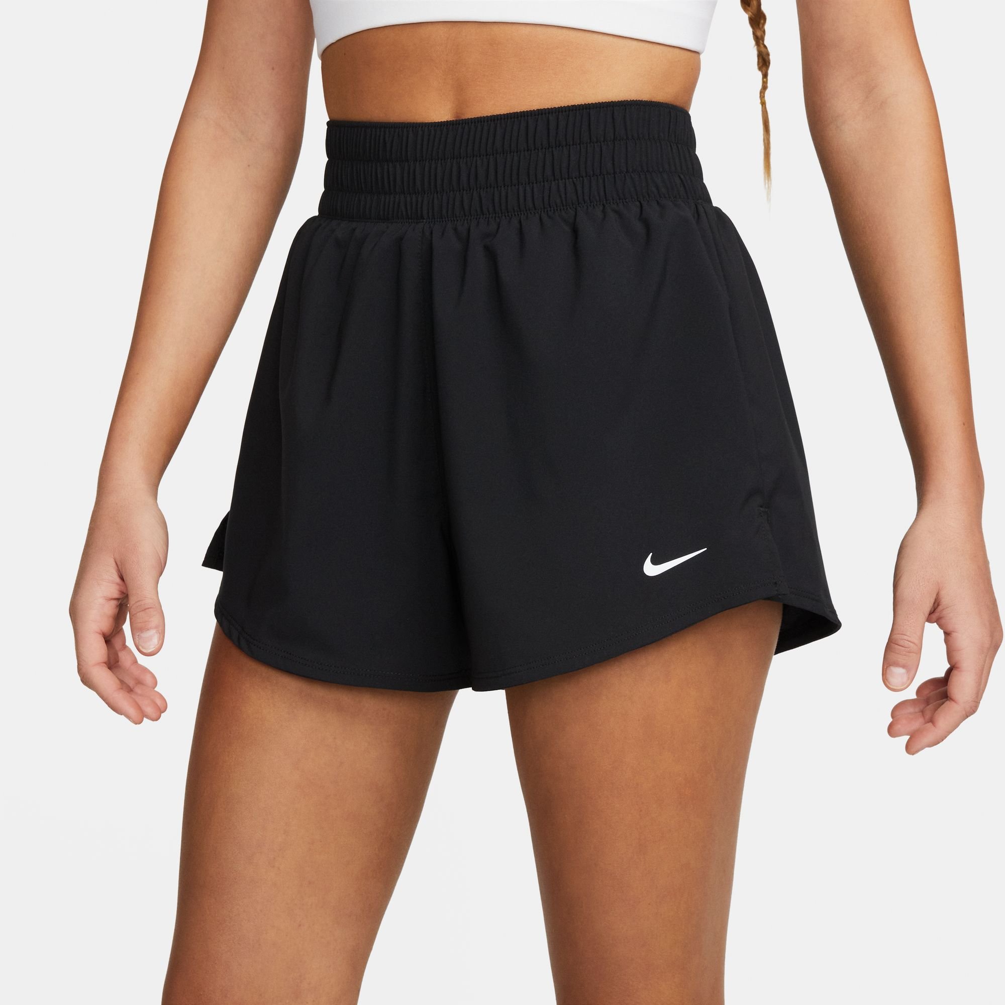 Nike One Dri-FIT 2-in-1-Shorts mit hohem Taillenbund für Damen (ca. 7,5 cm)