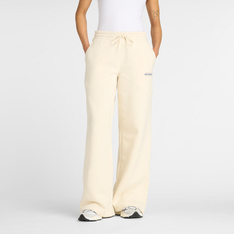 New Balance Reimagined Fleece Wide Leg Pants Damen