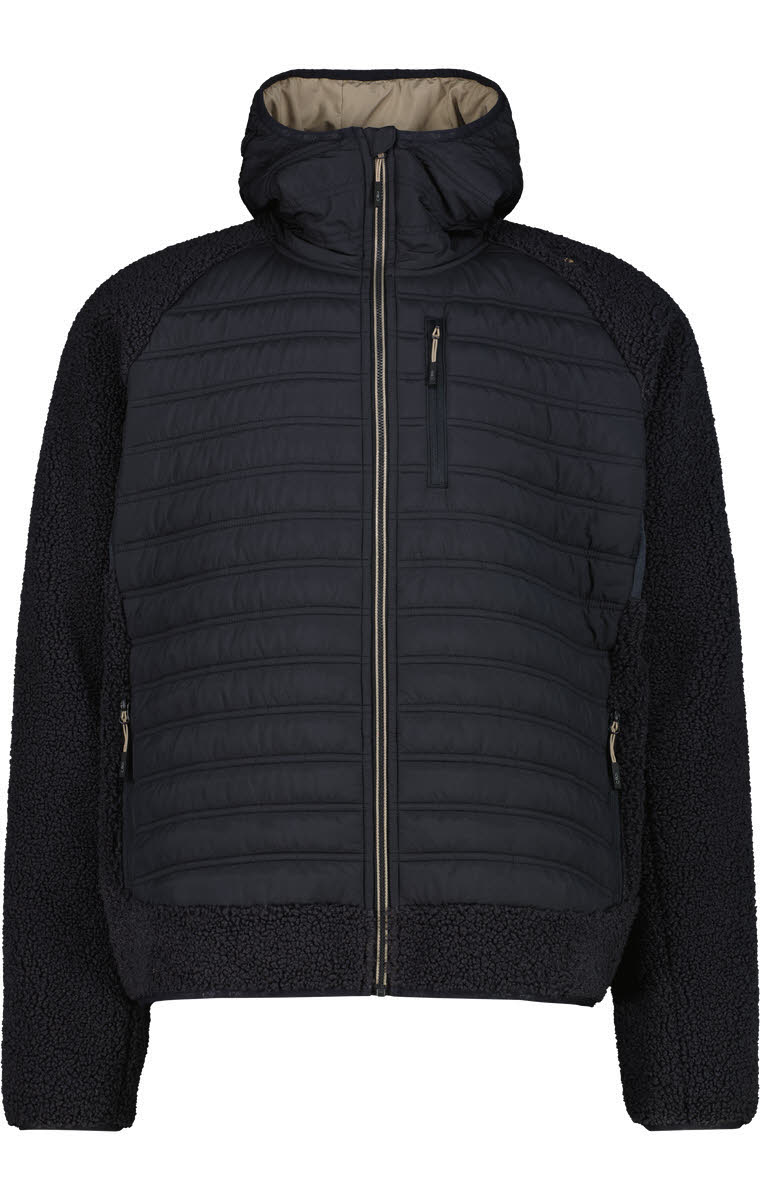 MAN JACKET HYBRID FIX HOOD
