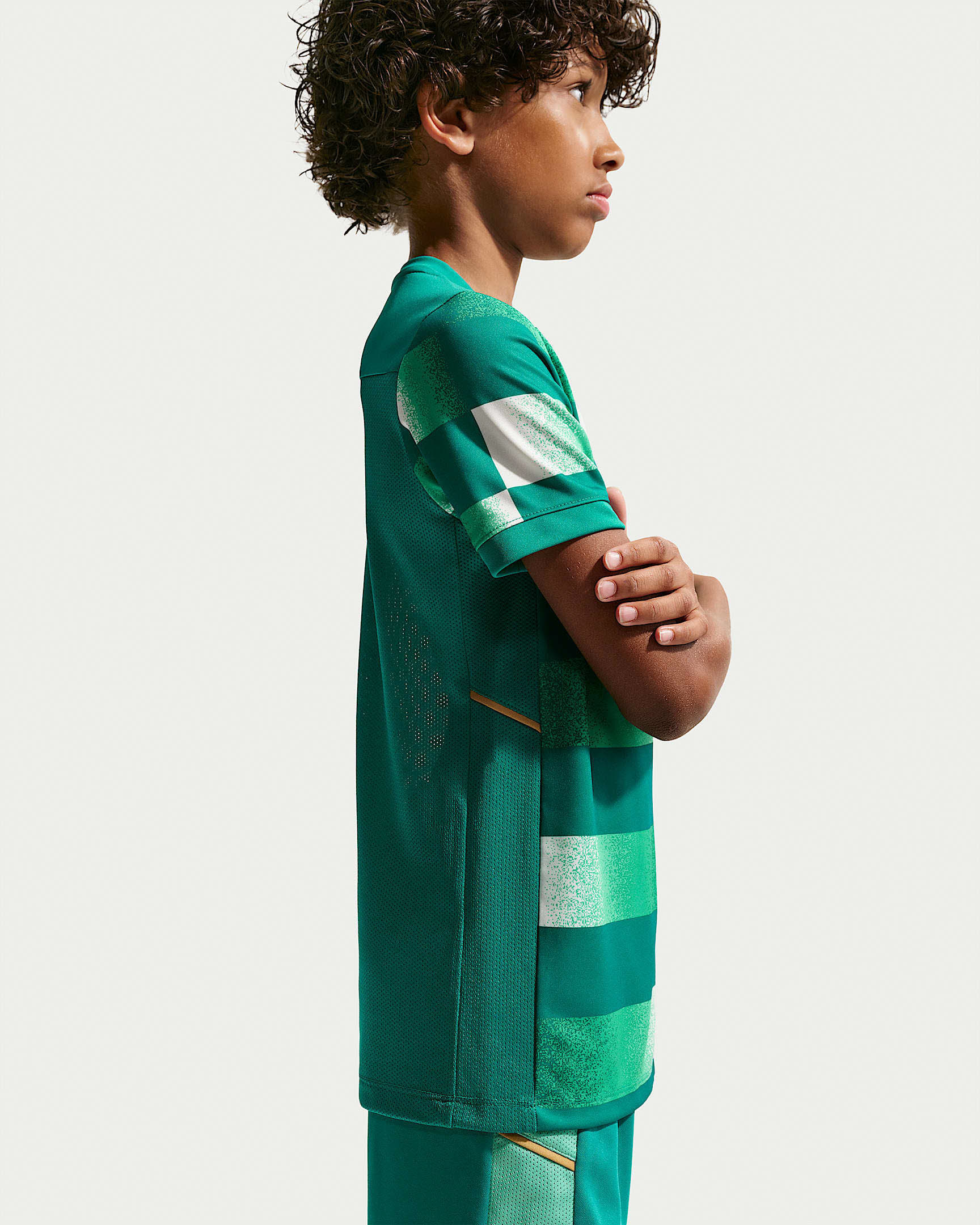 Kylian Mbappé Academy Dri-FIT Kurzarm-Fußballoberteil (ältere Kinder)