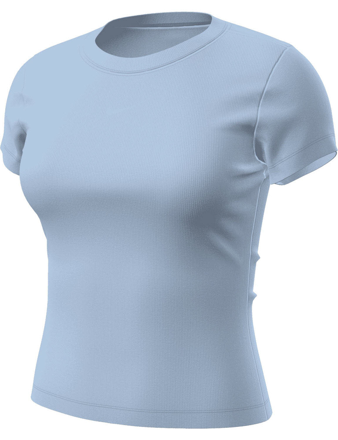 Nike Sportswear Geripptes Kurzarm-T-Shirt mit enger Passform (Damen)
