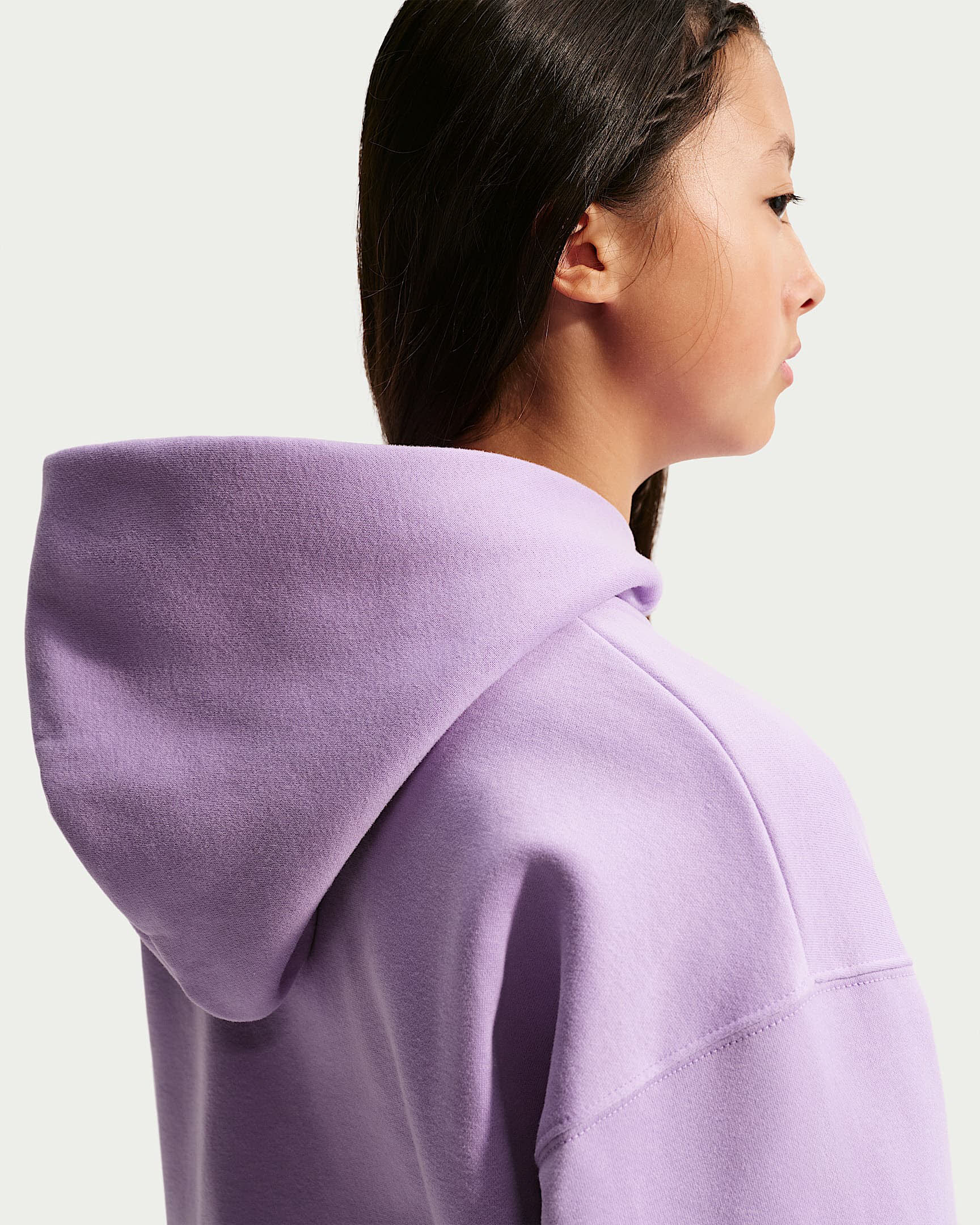 Nike Sportswear Studio Fleece Oversize-Kapuzenjacke für ältere Kinder (Mädchen)