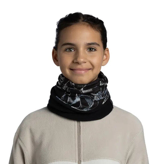 Buff Polar Multifunktionstuch Kinder Bargy Black