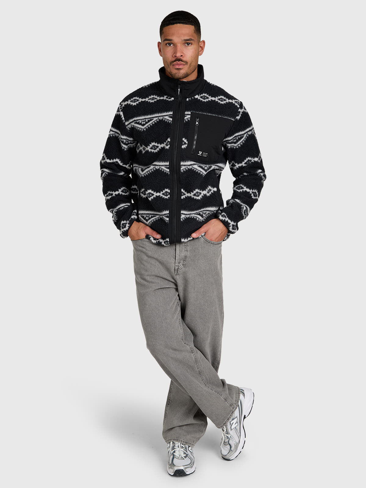 Kevio-Zip Men Urban Fleece