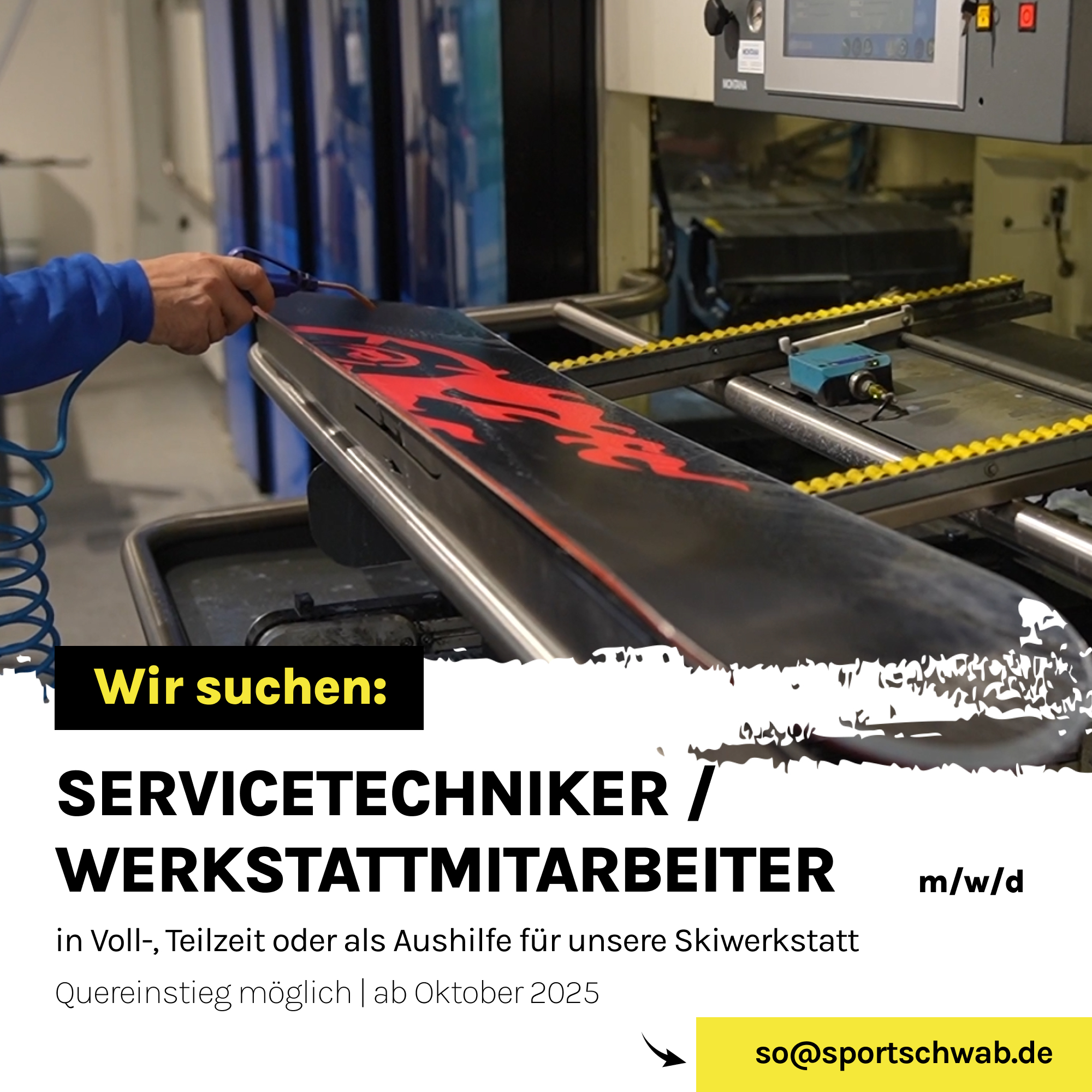 Stellenausschreibung Servicetechniker / Werkstattmitarbeiter