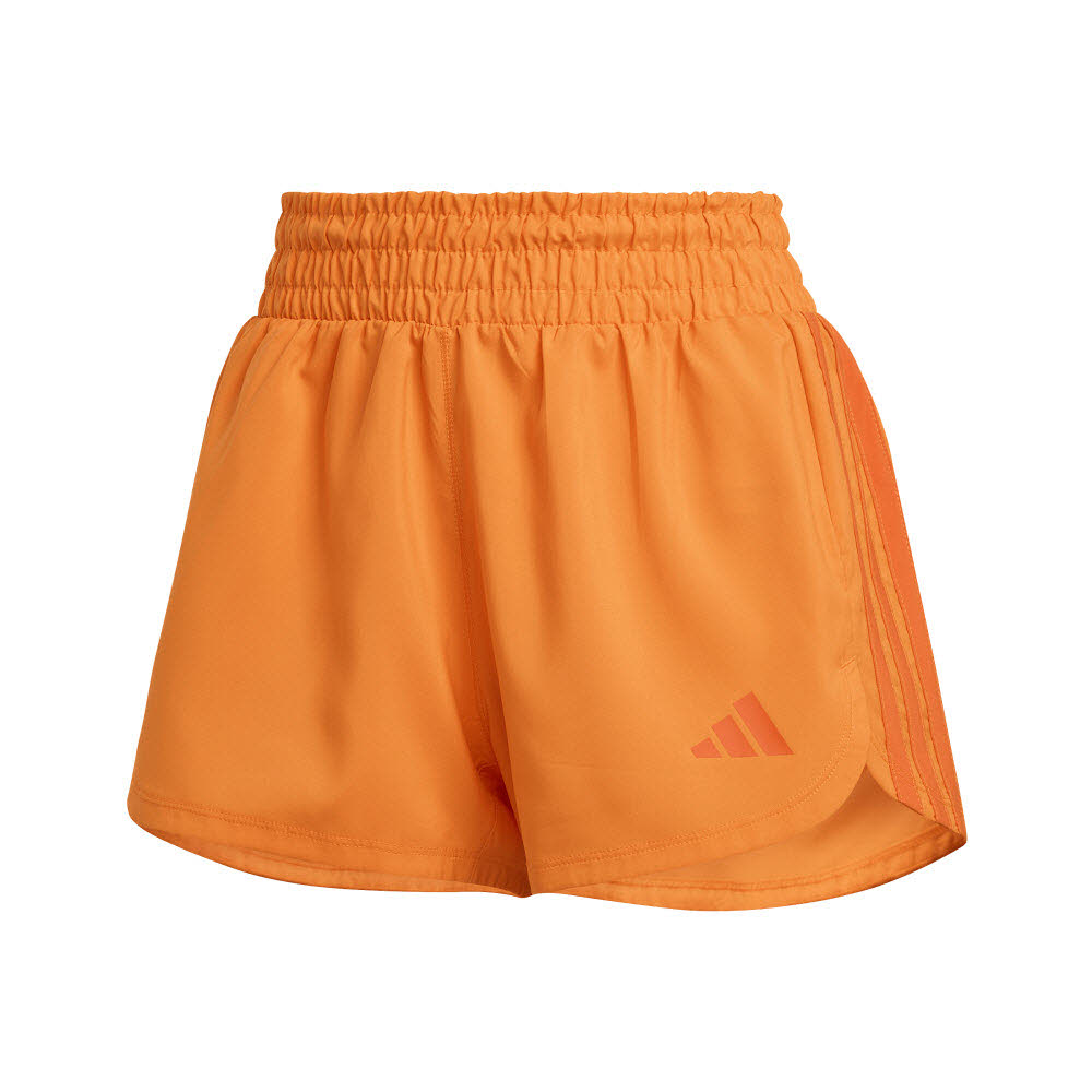 Adidas Pacer Workout Shorts mit hohem Bund aus gewebtem Material