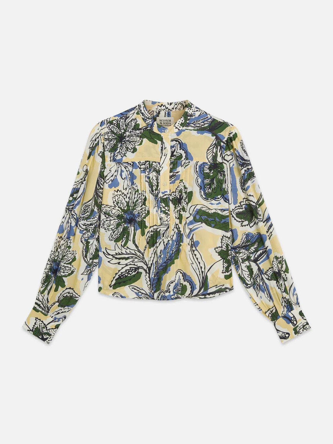 Scotch & Soda Pin tuck long sleeve shirt