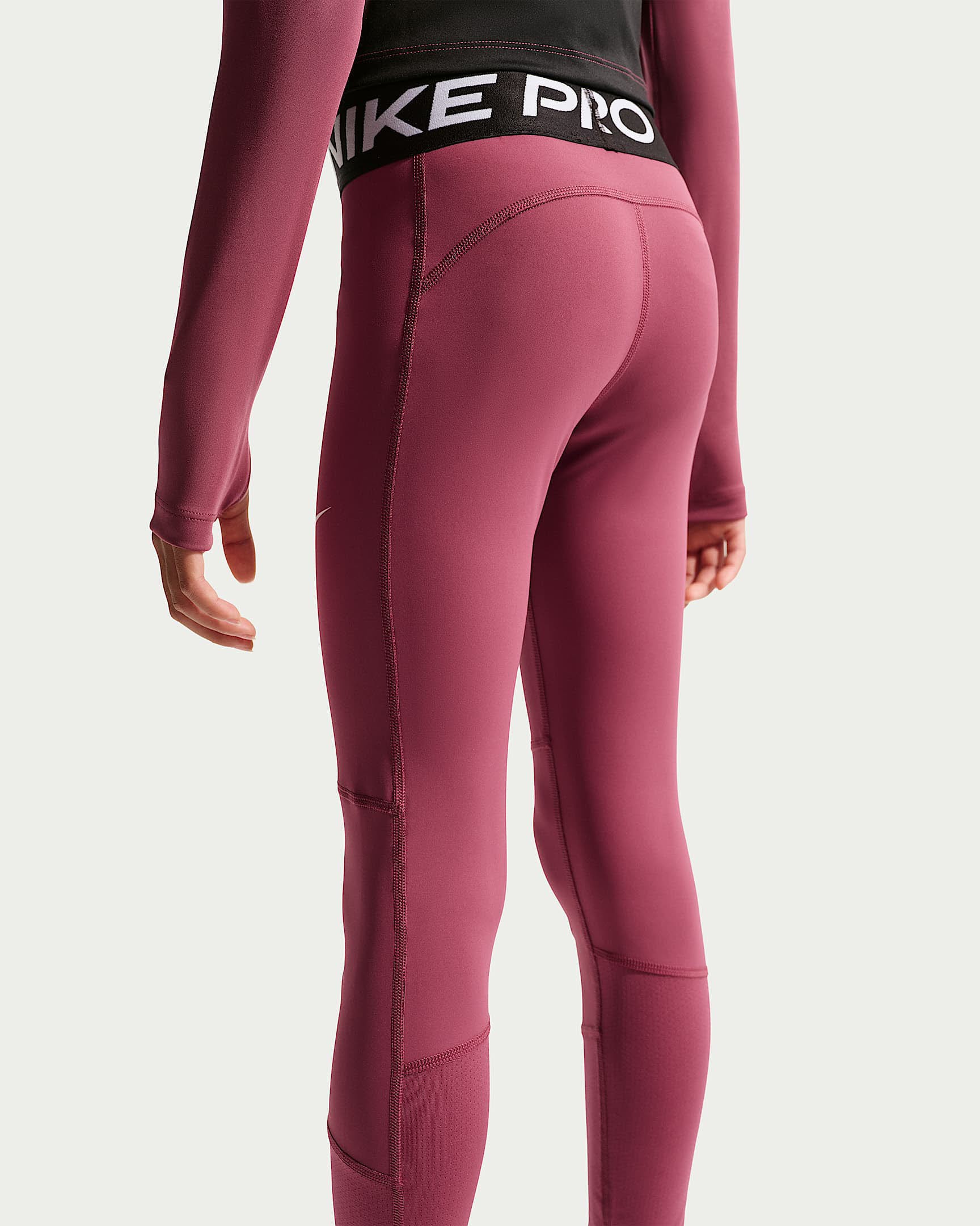 Nike Pro Leggings mit mittelhohem Bund (Mädchen)