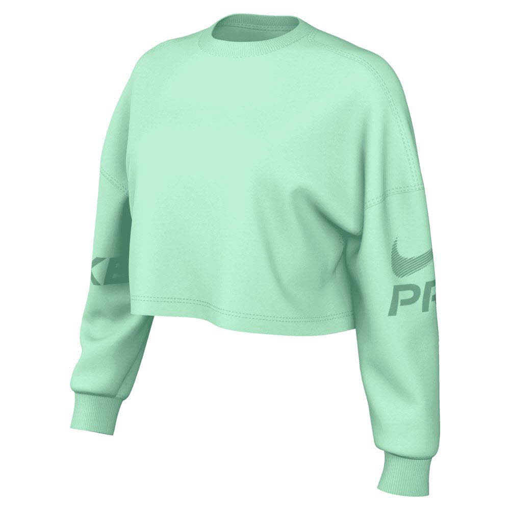 Nike Pro Weites Dri-FIT French-Terry-Sweatshirt mit Rundhalsausschnitt (Damen)