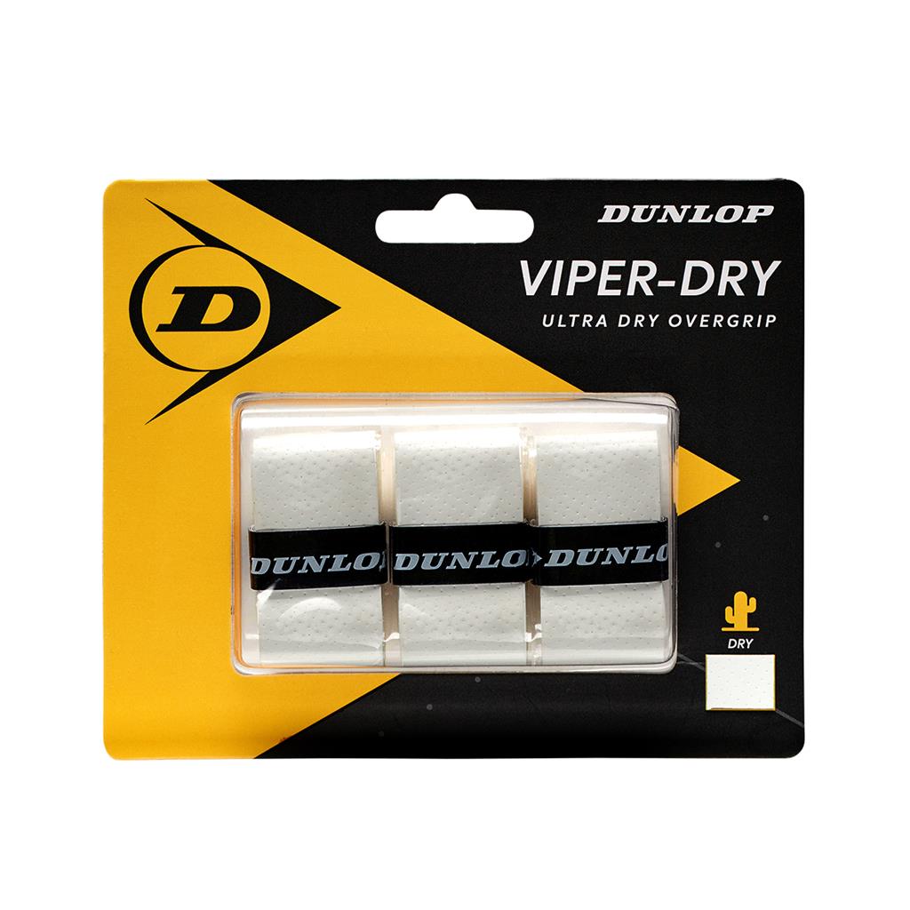 Dunlop VIPERDRY OVERGRIP WEIß 3er Pack