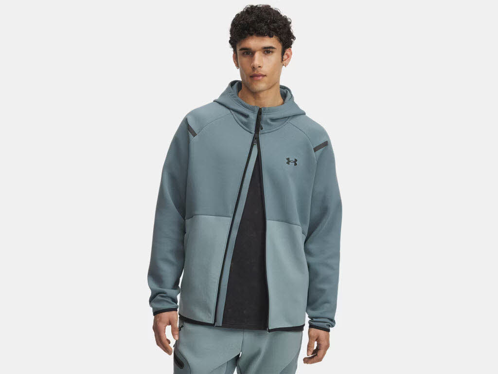 Under Armour Unstoppable Fleece-Hoodie mit durchgehendem Zip für Herren