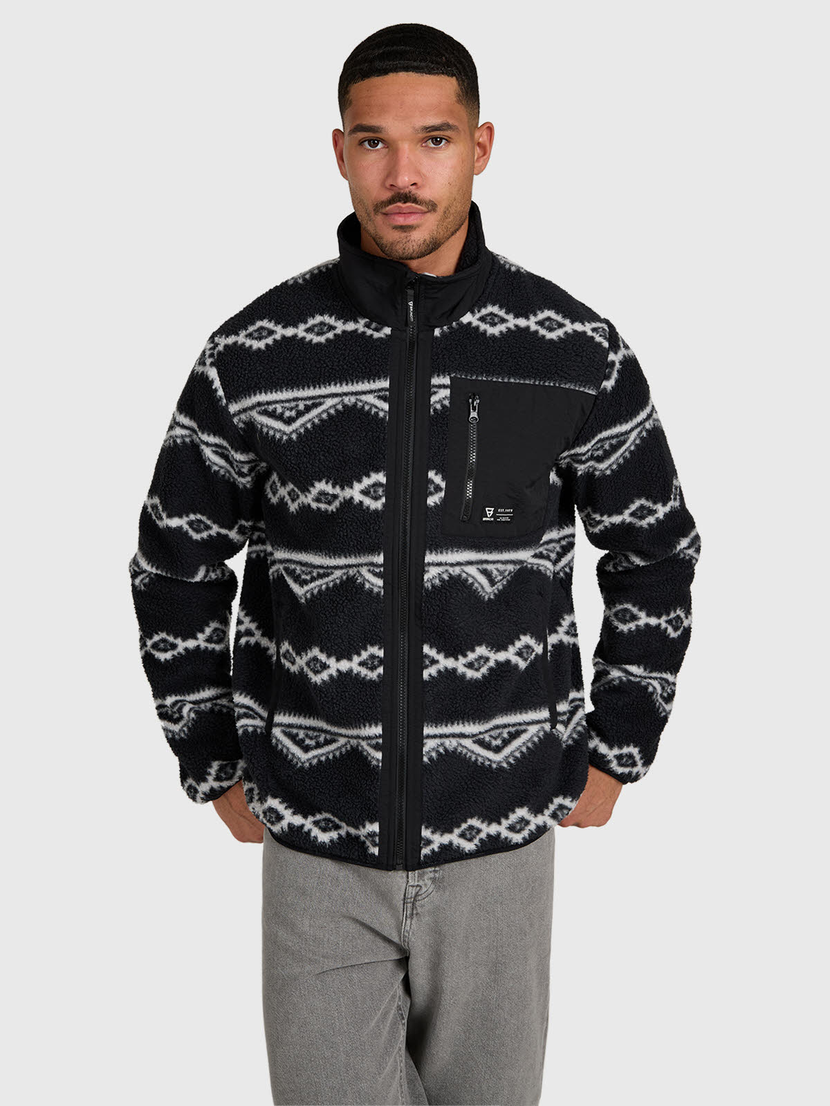 Kevio-Zip Men Urban Fleece