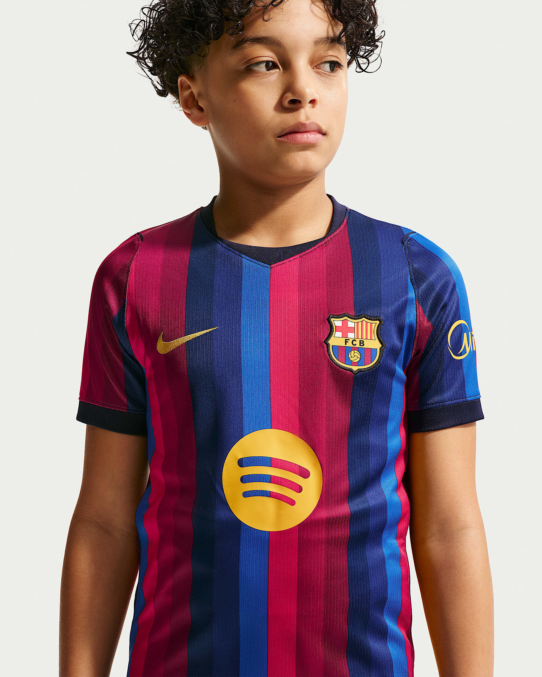 FC Barcelona 2026/27 Stadium Home Nike Dri-FIT Replika-Fußballtrikot (ältere Kinder)