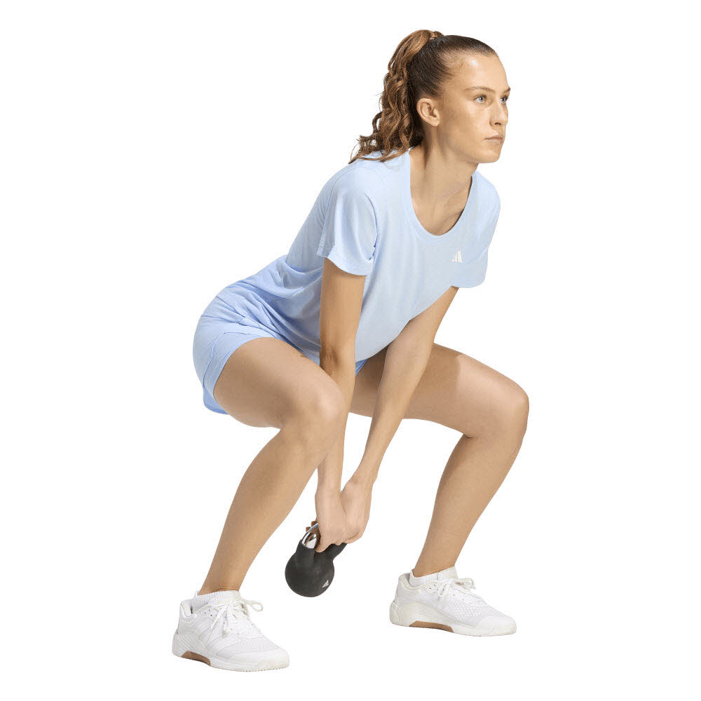 Adidas Workout Essentials T-Shirt mit tiefem Ausschnitt Damen
