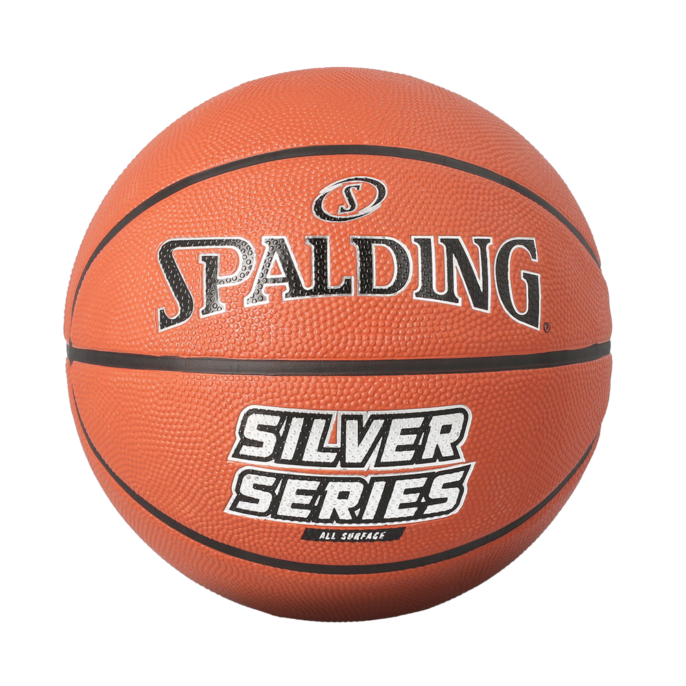 Spalding Silver Series Rubber Indoor/Outdoor Basketball