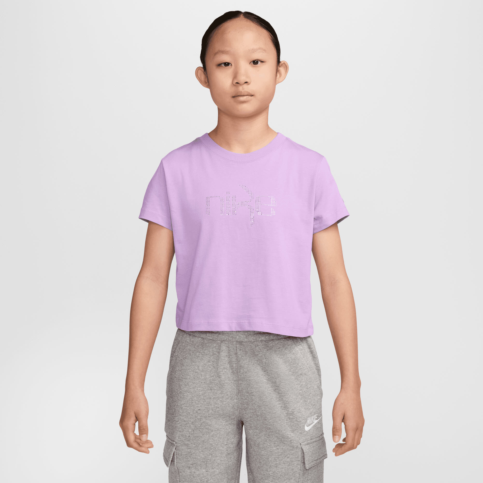 G NSW TEE MOD CROP SHINE
