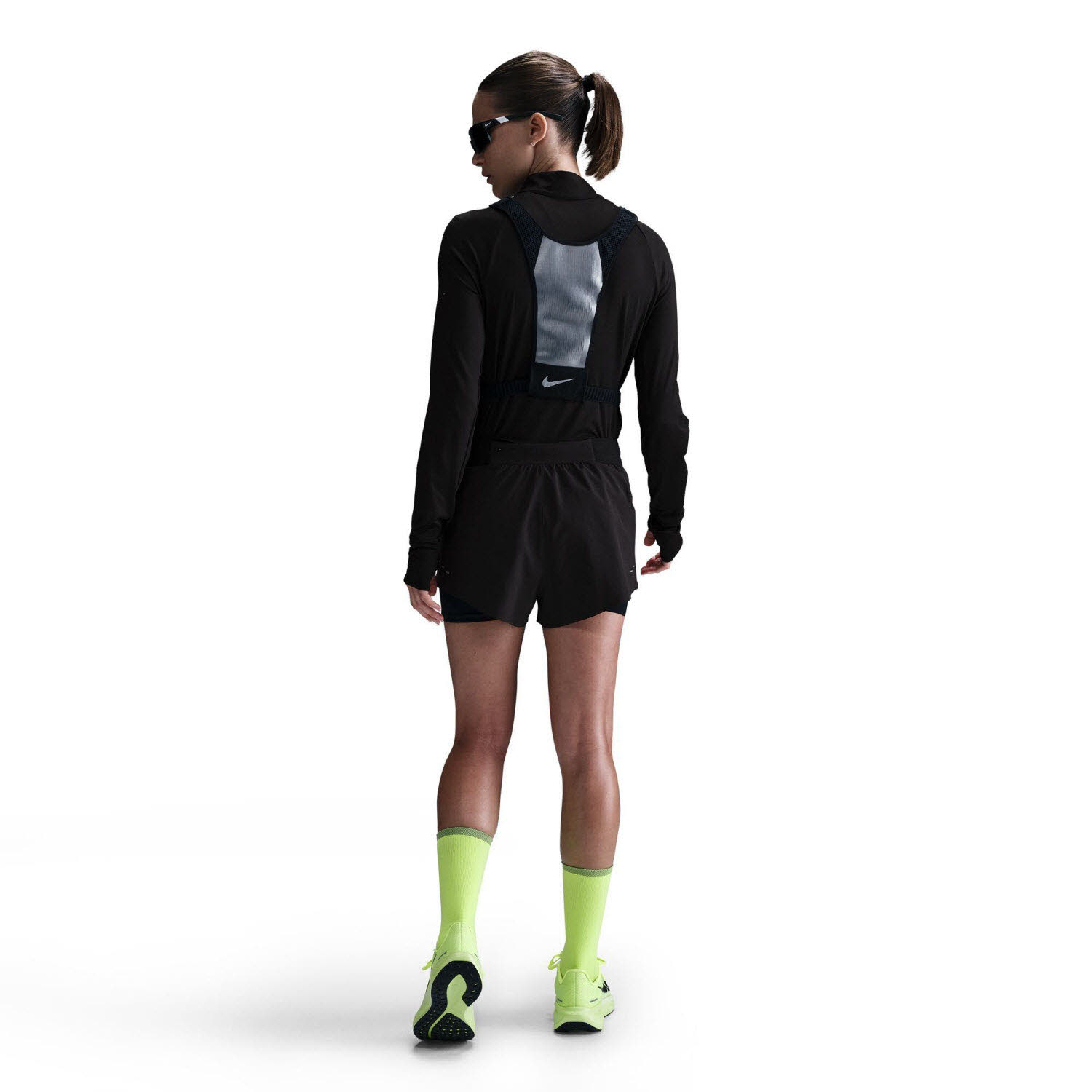 Nike Swift Dri-FIT 2-in-1-Laufshorts mit mittelhohem Bund (Damen)