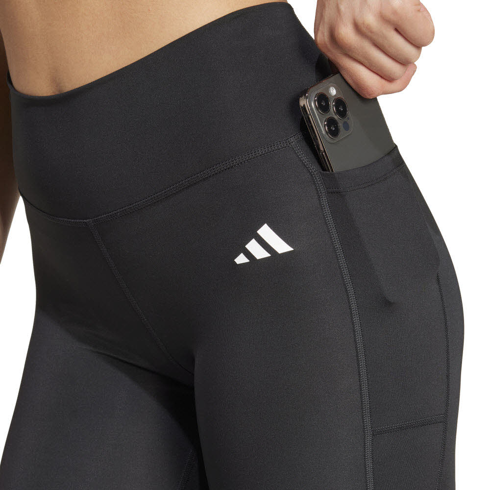 Adidas Optimé Essentials Stash Pocket Leggings, komplette Länge Damen