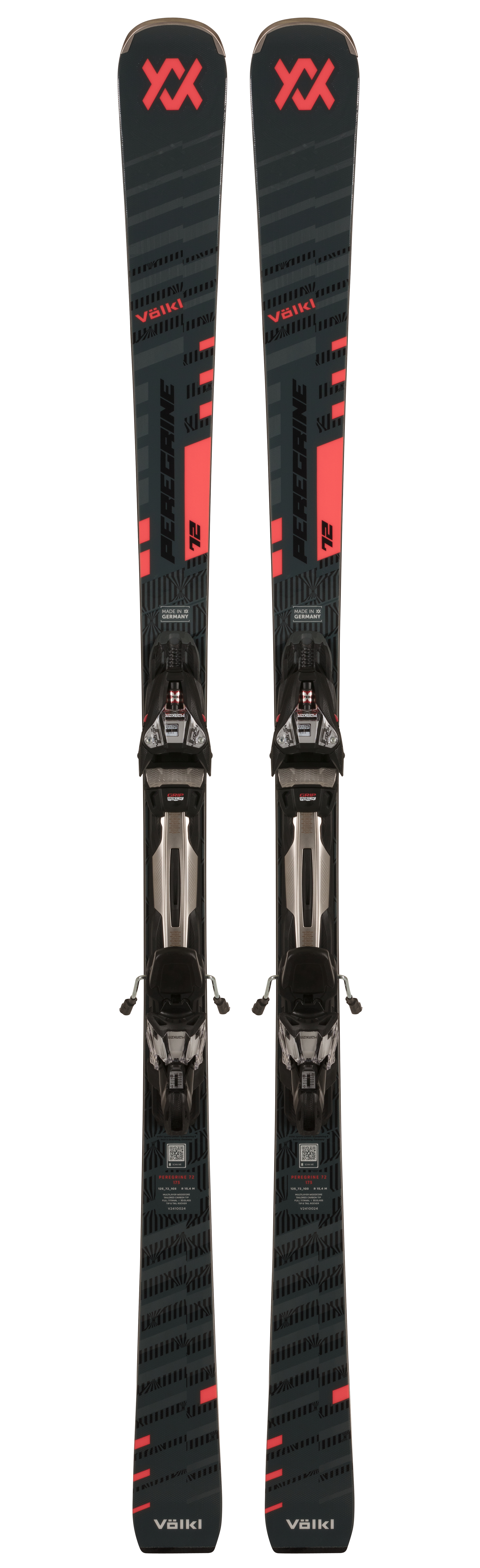 Völkl PEREGRINE 72 GREY/RED + R-MOTION3 12 GW Ski