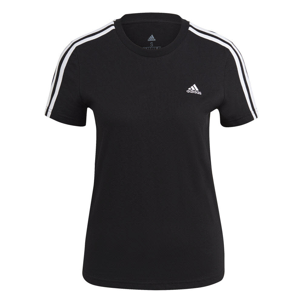Adidas LOUNGEWEAR Essentials Slim 3-Streifen T-Shirt Damen