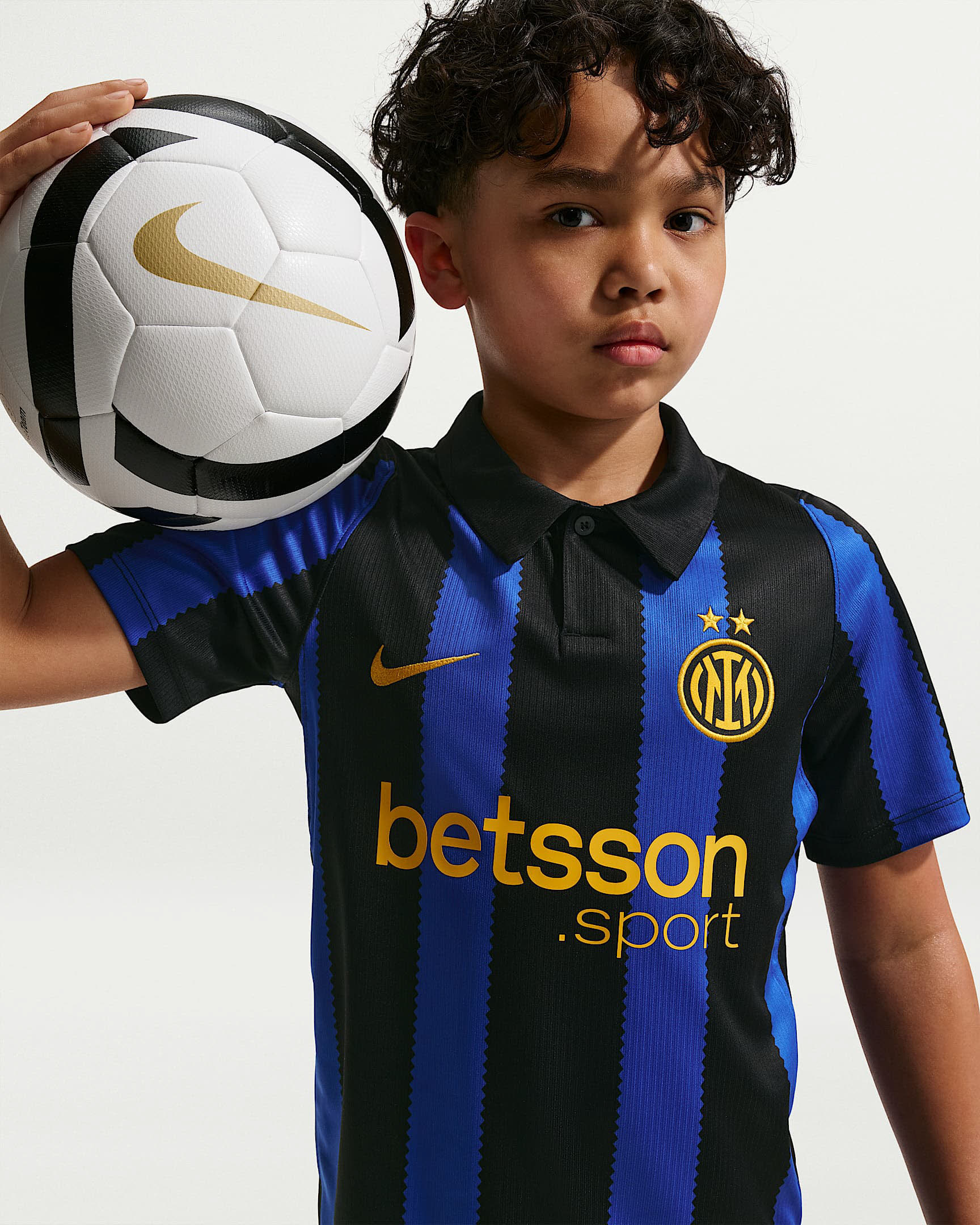 Inter Mailand 2026/27 Stadium Home Nike Dri-FIT Replika-Fußballtrikot (ältere Kinder)