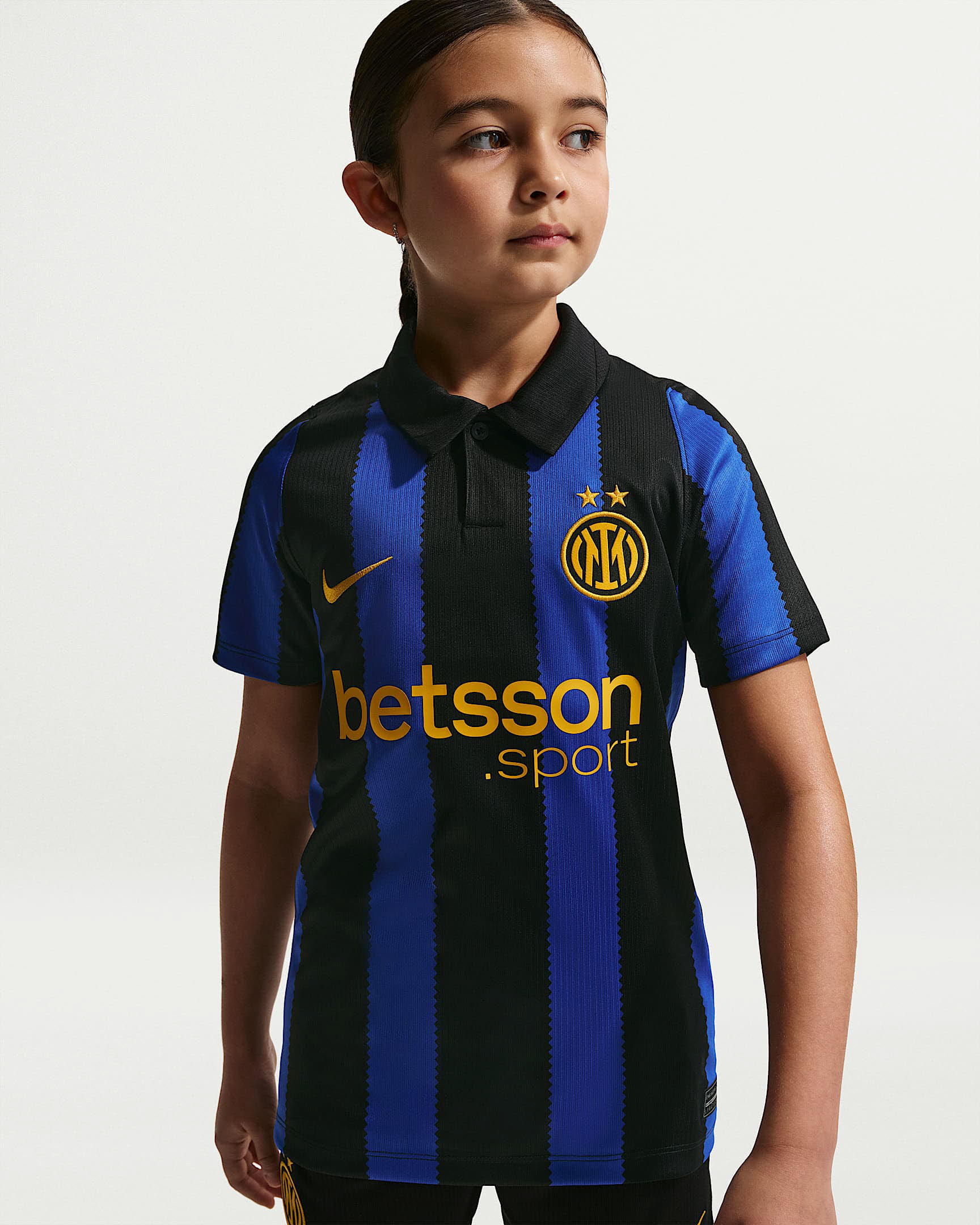 Inter Mailand 2026/27 Stadium Home Nike Dri-FIT Replika-Fußballtrikot (ältere Kinder)