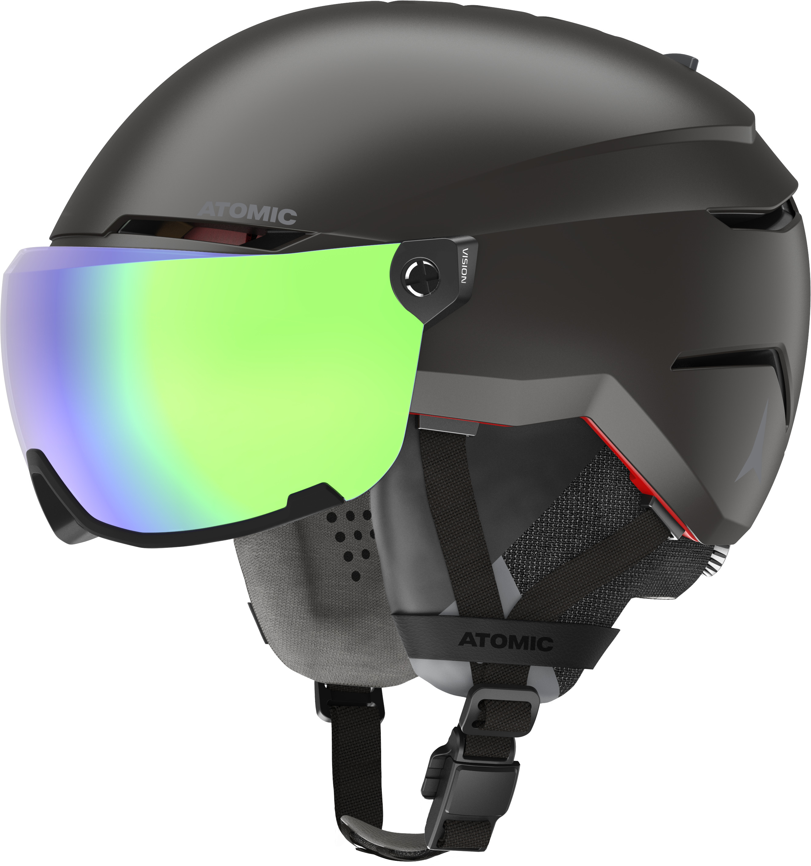 Atomic SAVOR AMID VISOR HD Black Größe 59-63 Skihelm