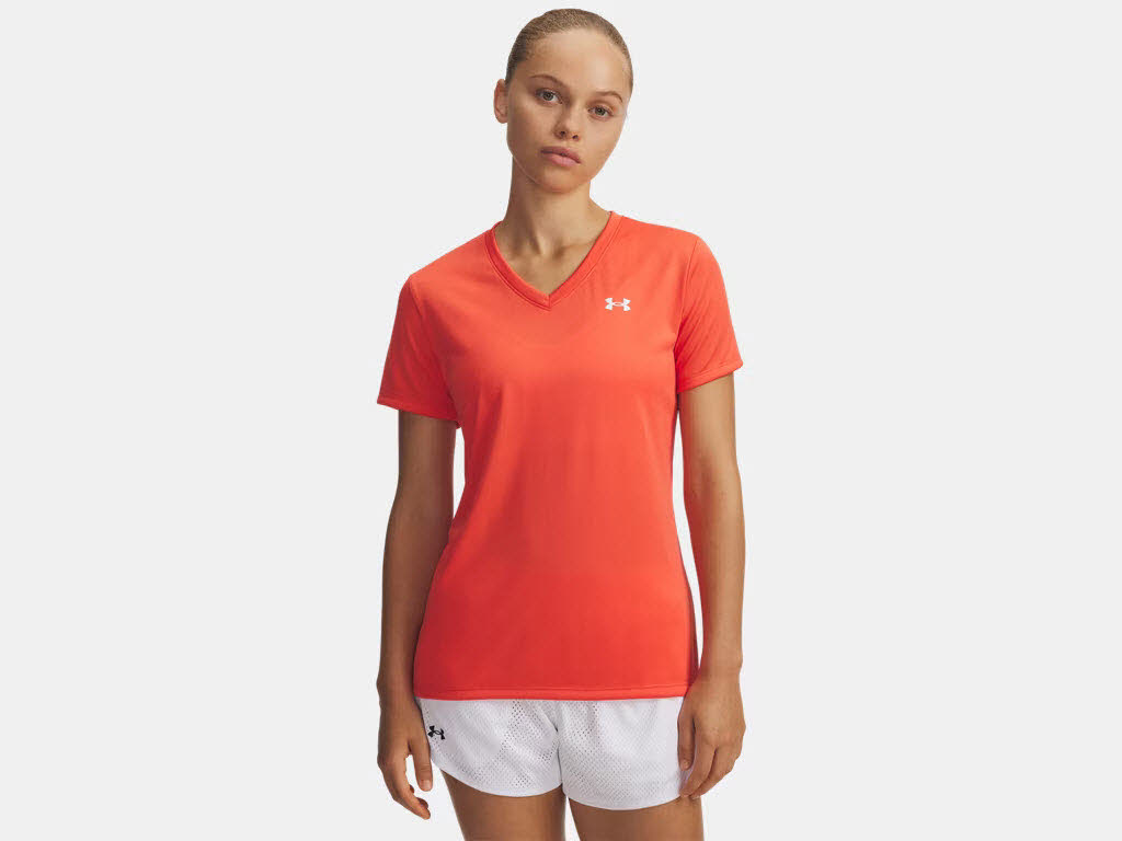 UnderArmour Tech 
Kurzarm-Oberteil mit V-Ausschnitt für Damen