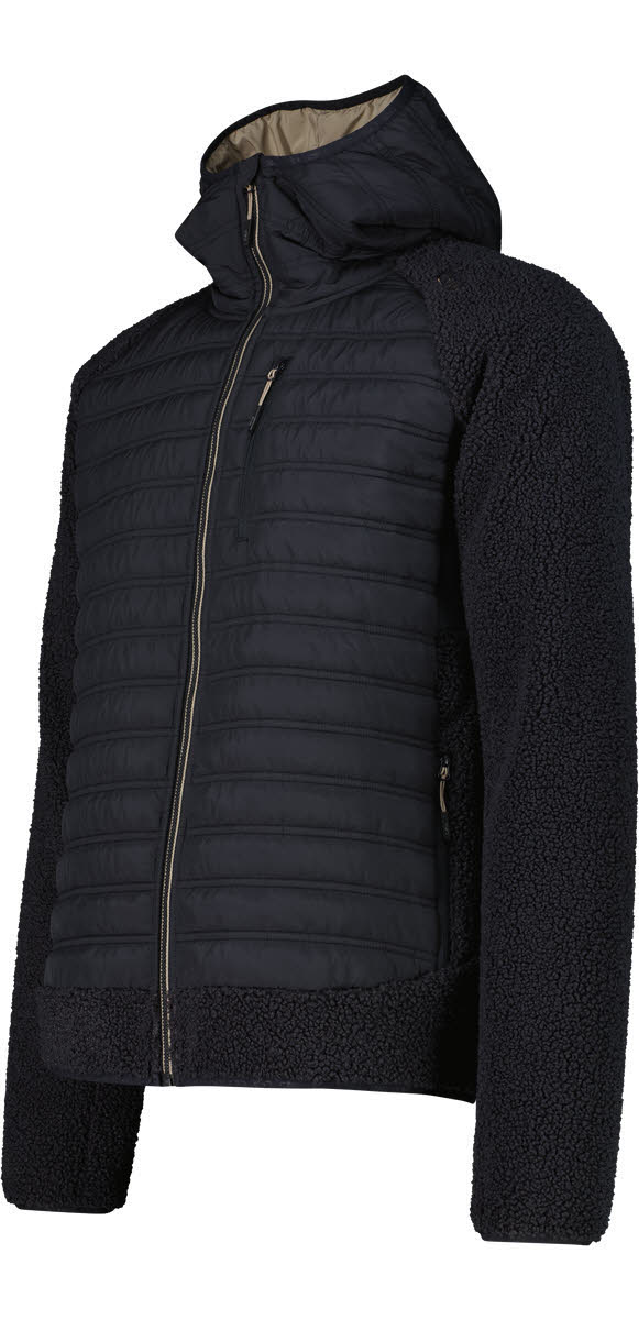 MAN JACKET HYBRID FIX HOOD